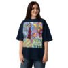 unisex organic oversized high neck t shirt