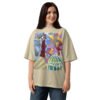unisex organic oversized high neck t shirt